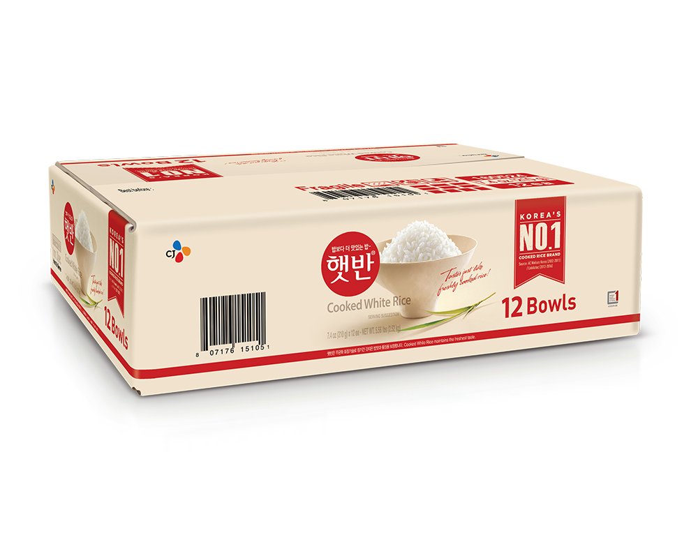 CJ Hetbahn microwave 90-second heat rice, enabling fast, fluffy meals.