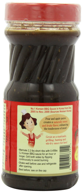 CJ Korean BBQ sauce grill-glaze on grill-ready beef