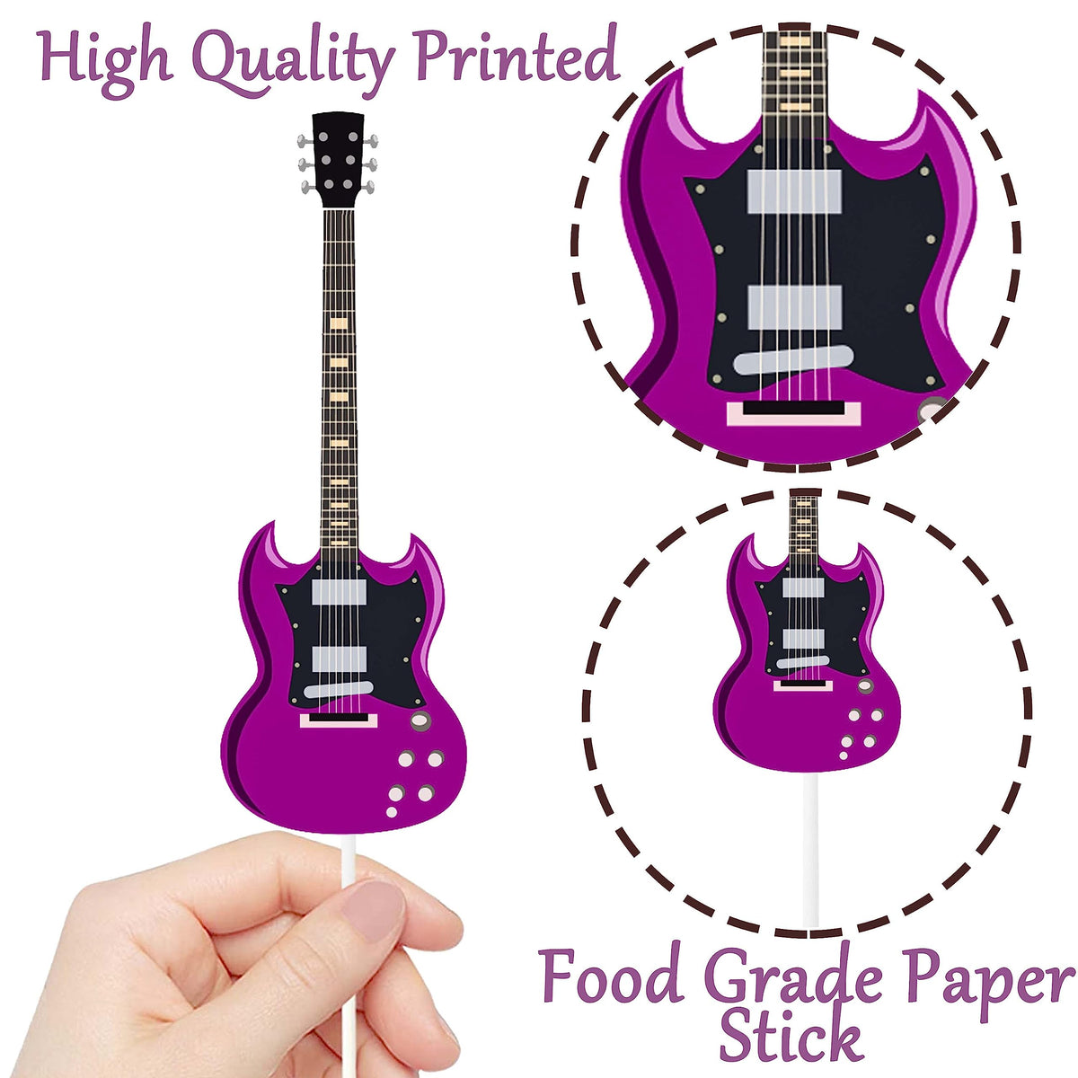 C L Cooper Life classical guitar cupcake topper elegant centerpiece