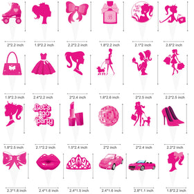CL Cooper Life two-sided toppers showcase vibrant pink designs from any angle.