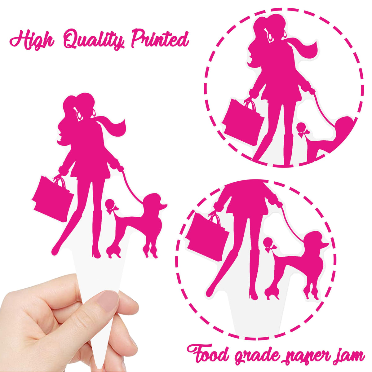CL Cooper Life thick card toppers feel sturdy for lasting party decor.