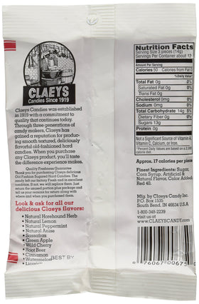 Claeys Candies Cinnamon hard candy individually wrapped highlights convenient Halloween treat option.