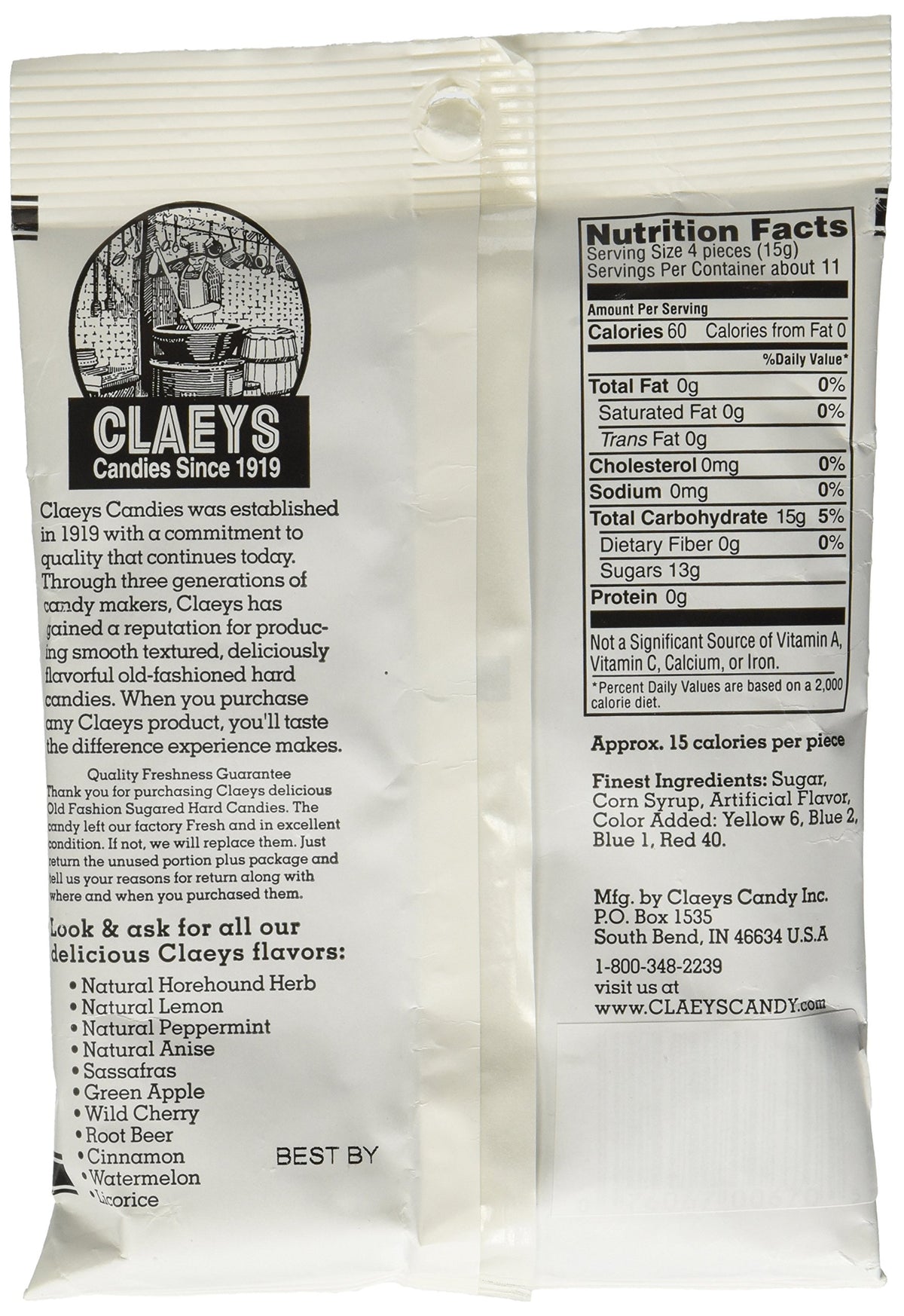 Claeys Licorice individually wrapped pieces for sharing or on-the-go