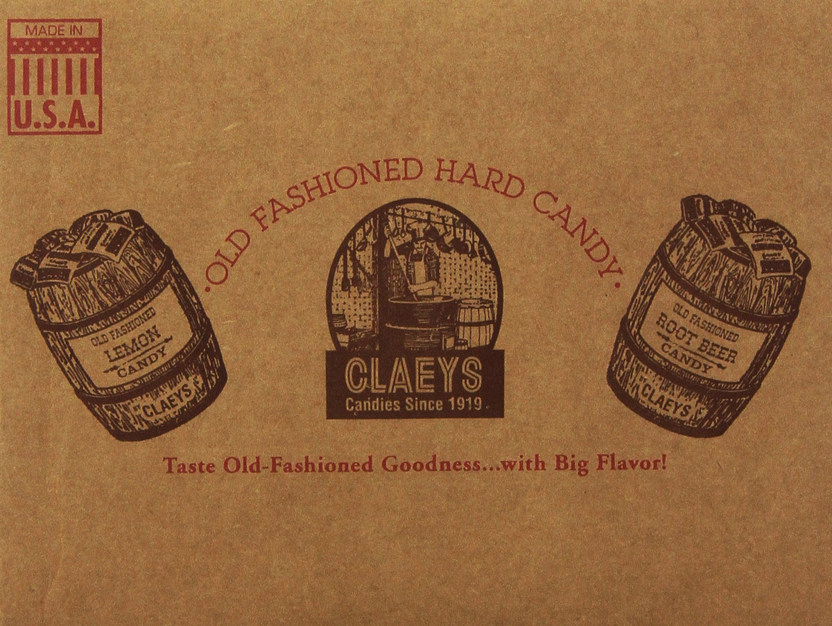 Close-up of Claey's Root Beer Drops texture, glossy and inviting.