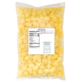 Claeys Lemon Drops close-up texture highlighting sugar sanding.