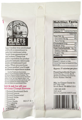 Claey's wild cherry hard candy individually wrapped, perfect for on-the-go snacking.