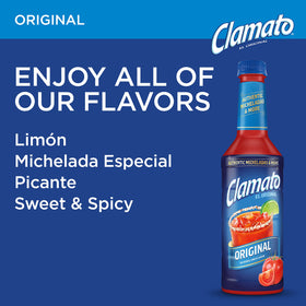 Clamato Original in pasta primavera for depth and zest.