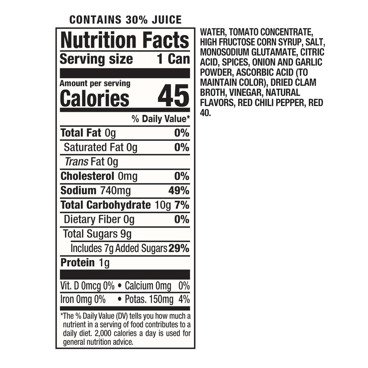 Clamato Original salsa-base for tacos and dips
