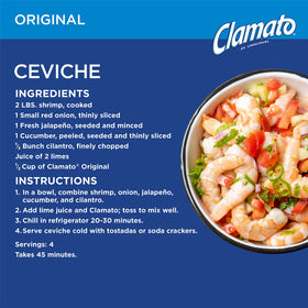Clamato Original enhances salsa for a tangy chip dip.