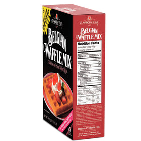 Versatile Classique Fare mix serves waffles pancakes muffins or crepes with toppings