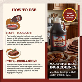 Claude's marinade on grill top; versatile use for grilled dishes