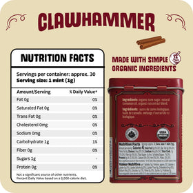 Clawhammer Hot Cinnamon mints close-up oil detail reveals bold spice aroma.
