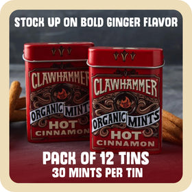 Clawhammer Mints in pocket tin demonstrates convenient on-the-go refreshment.