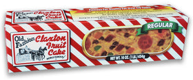 Claxton Fruit Cake 1lb regular slice on a festive plate, ideal holiday indulgence