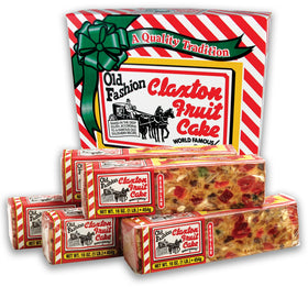 Claxton Fruit Cake regular loaf with mixed fruits and nuts, ideal for holiday gifting.