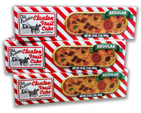 Claxton Fruit Cake regular recipe loaf showcasing fruits and nuts for holiday entertaining