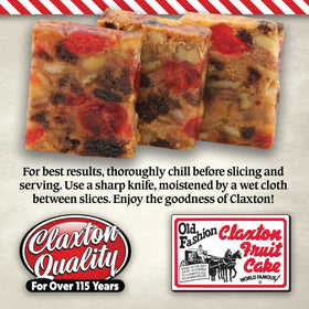 Claxton Fruit Cake Sampler gift carton, ready for gifting and sharing.
