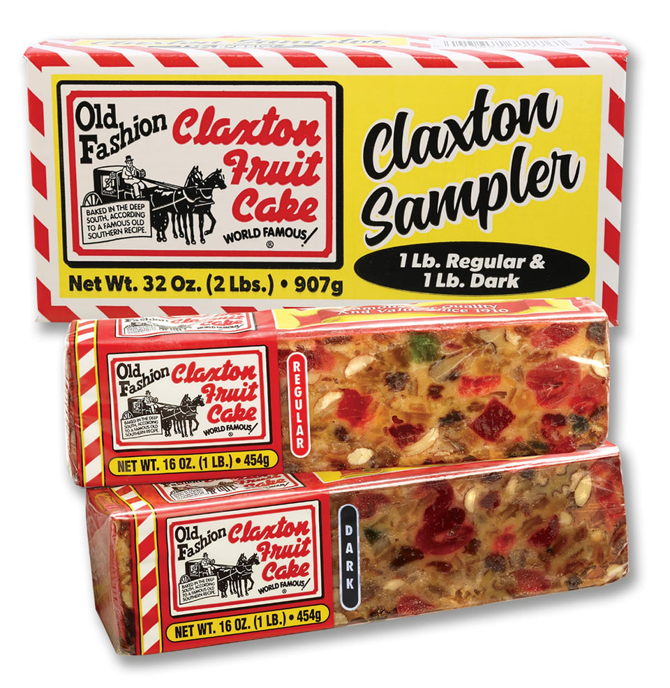 Claxton Fruit Cake Sampler regular loaf, classic holiday flavor for gatherings.