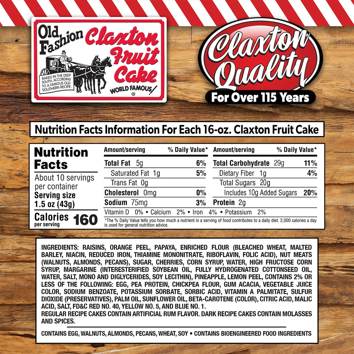 Claxton Fruit Cake world-famous pedigree for celebration gifting.
