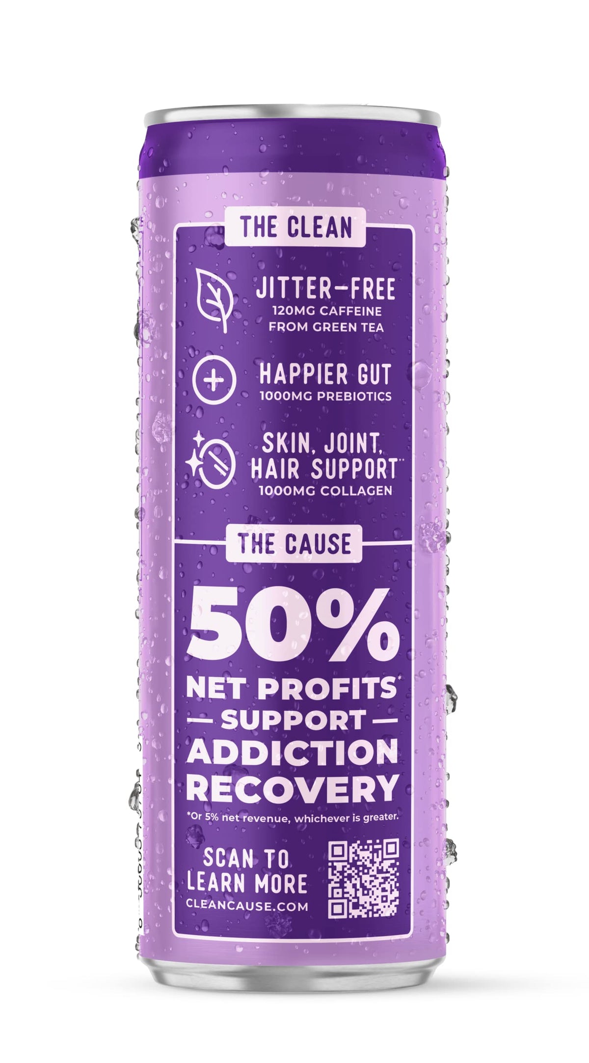CLEAN CAUSE 12-pack case shown for convenient everyday refreshment.