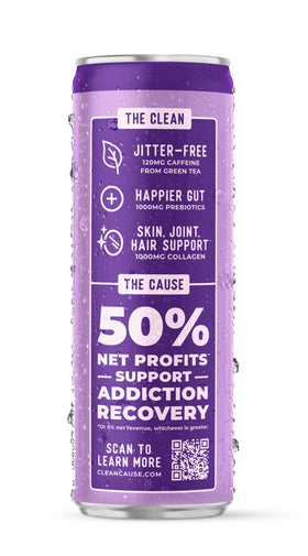 CLEAN CAUSE 12-pack case shown for convenient everyday refreshment.