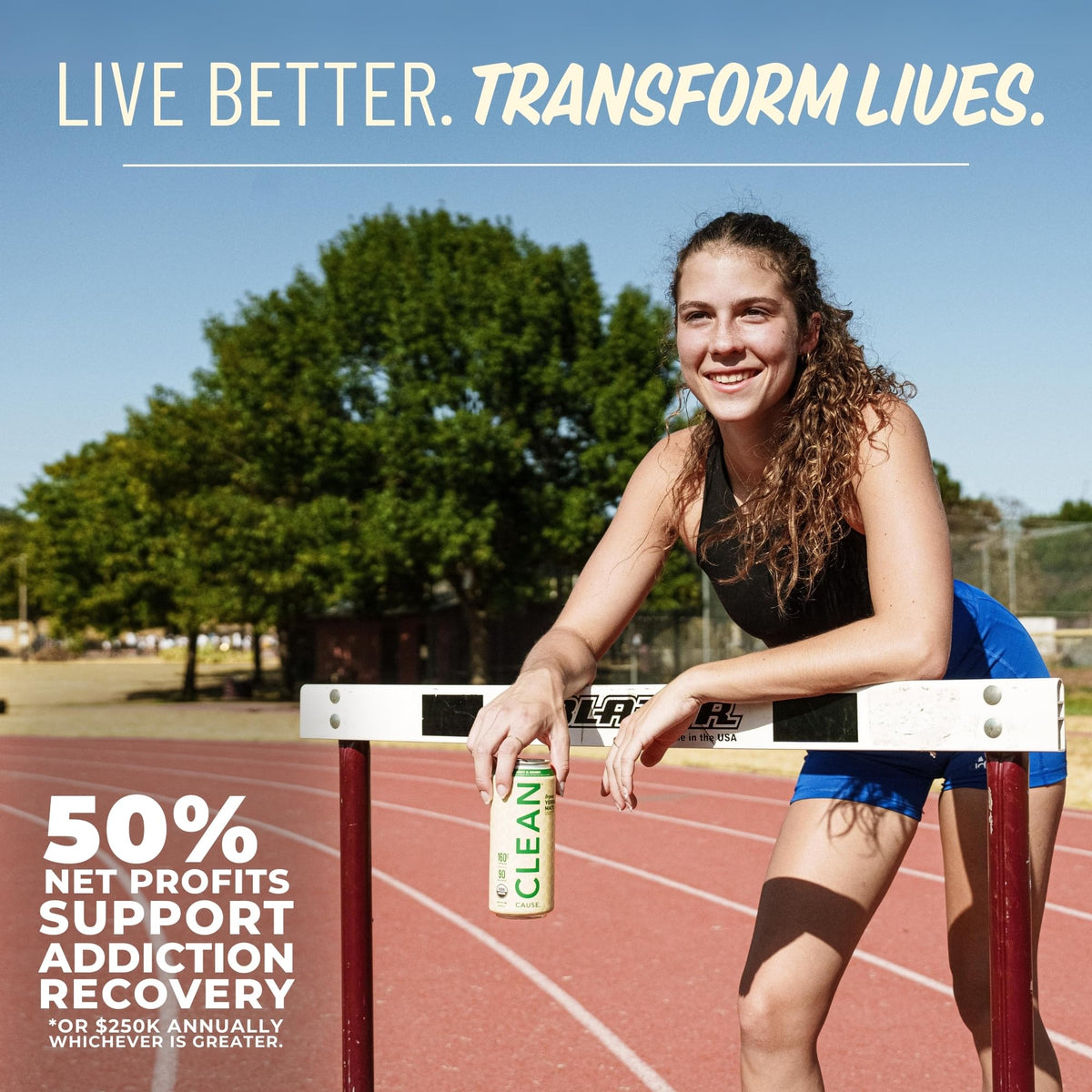 CLEAN CAUSE profits support addiction recovery initiatives.