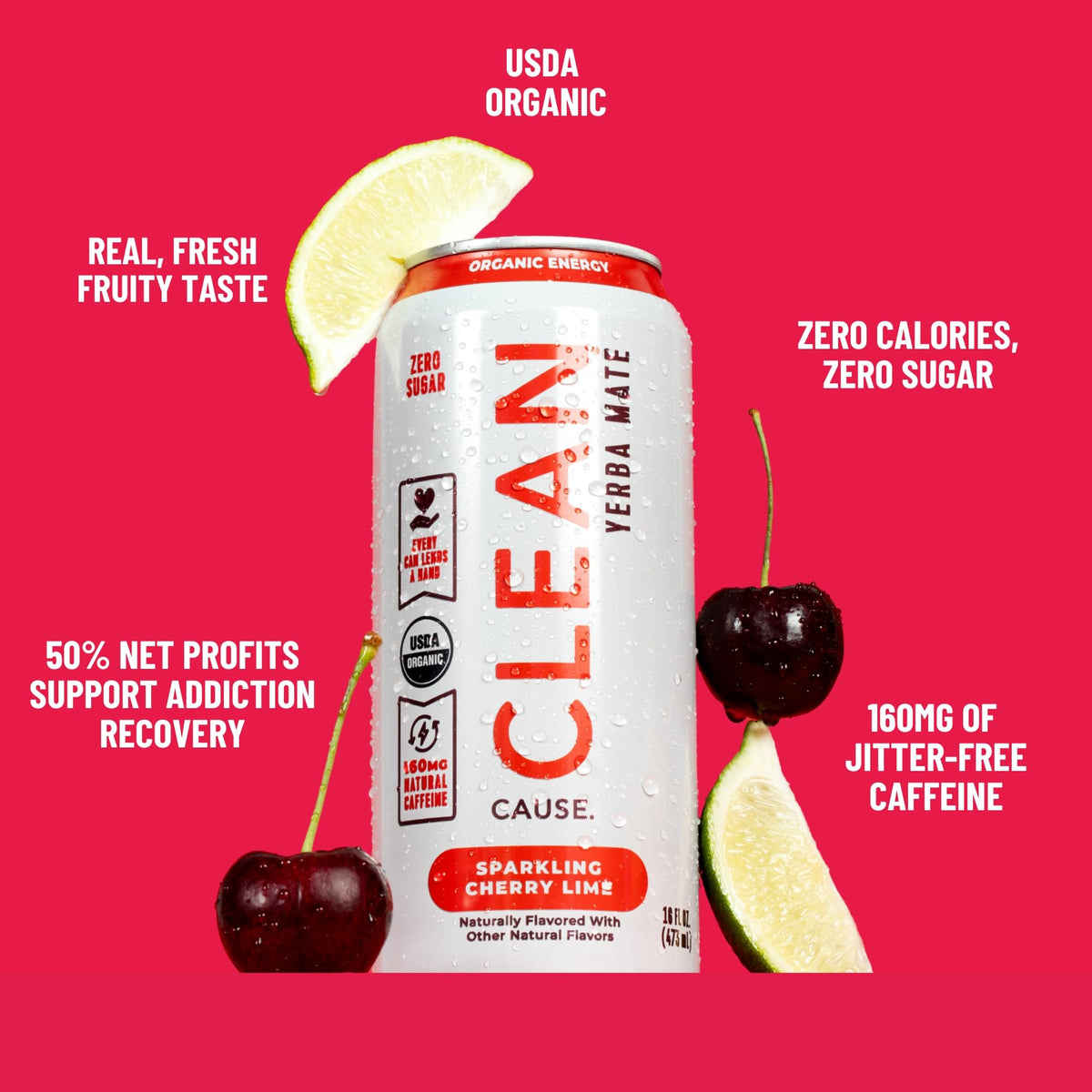 Clean Cause label showing USDA Organic certification on the product packaging.