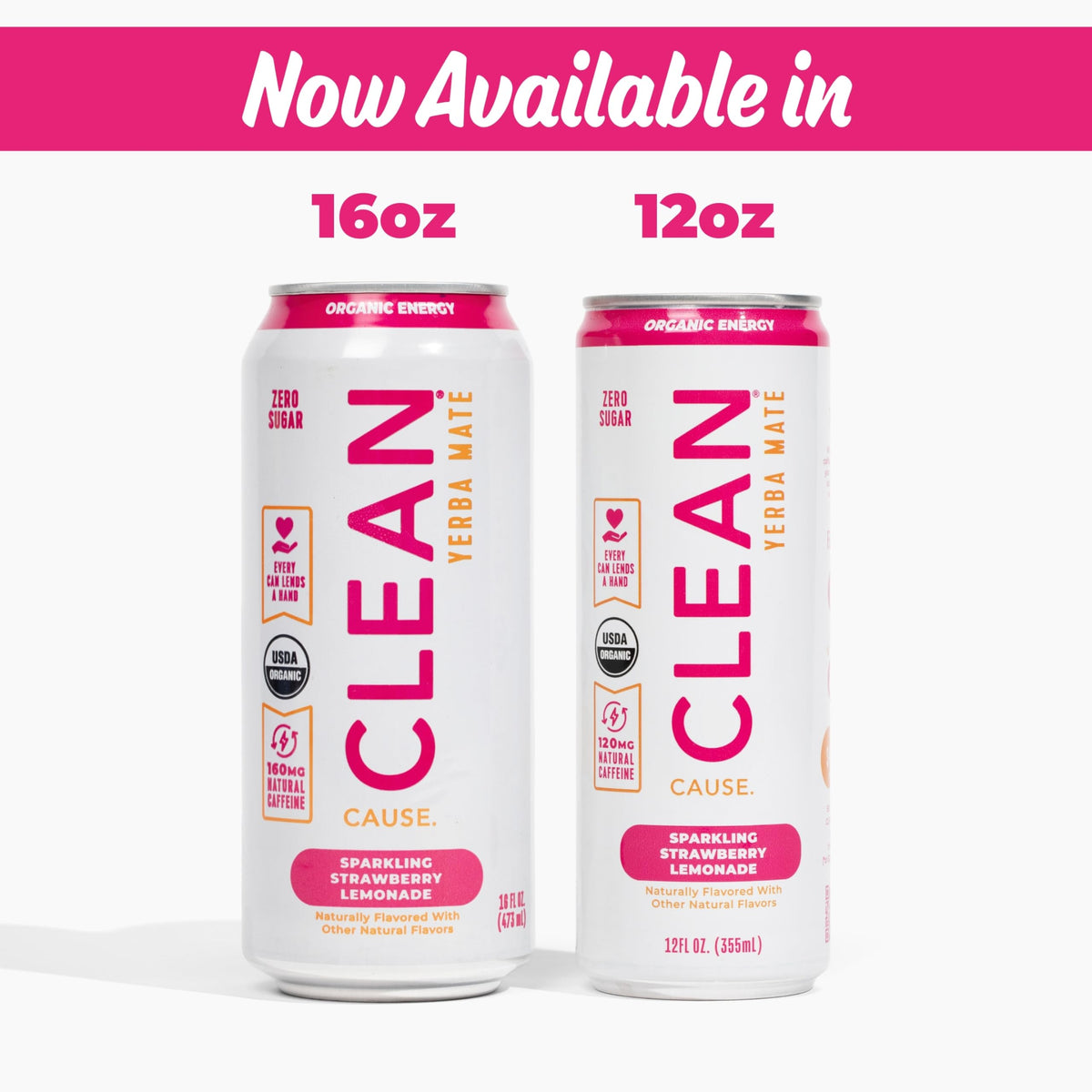 Clean Cause can displays the USDA Organic seal signaling organic quality.