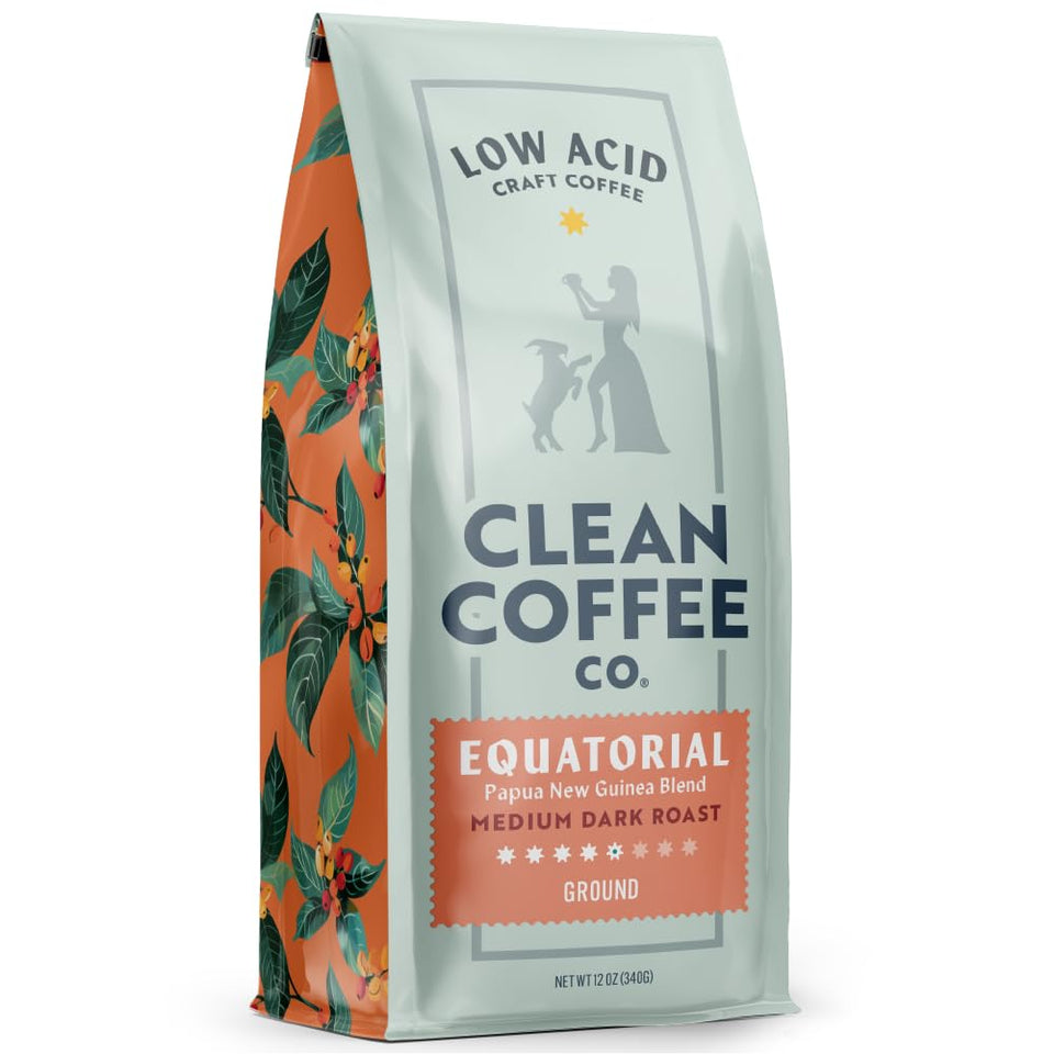 Clean Coffee Co. Papua New Guinea blend bag highlighting origin and packaging
