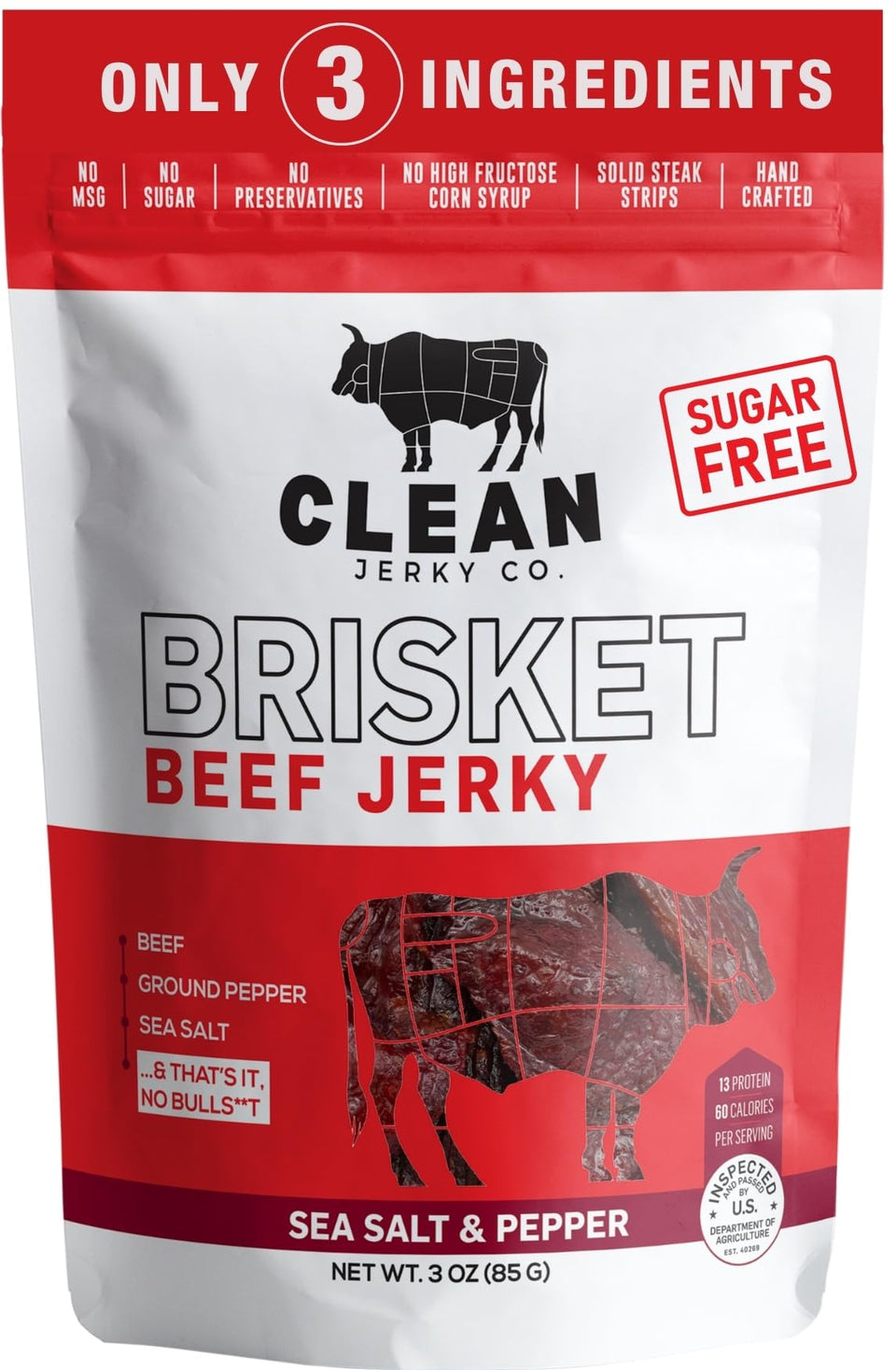 Clean Jerky Co Old Fashioned Dry Jerky Pack—protein-dense snack for busy days.