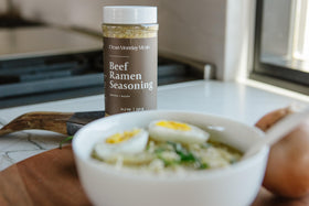 Clean Monday Meals beef ramen seasoning pack elevates broths and bowls.