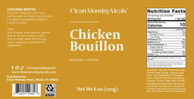 Clean Monday Meals bouillon powder supports meal prep and quick dinners