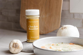 Clean Monday Meals bouillon powder used to make sauces with chicken notes