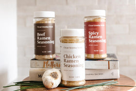 Clean Monday Meals chicken ramen seasoning pack boosts noodle dishes with clean ingredients.