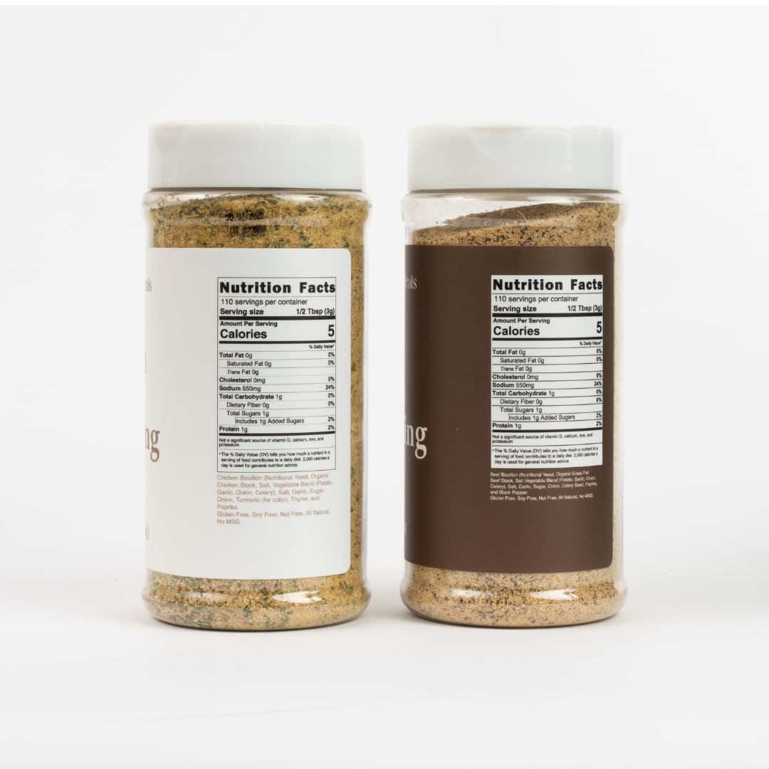 Clean Monday Meals kitchen counter with gluten-free seasoning closeup