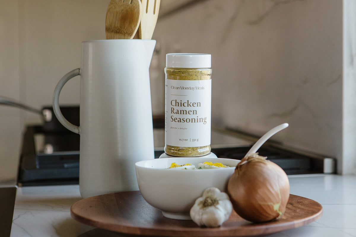 Clean Monday Meals resealable containers keep seasoning fresh and convenient.