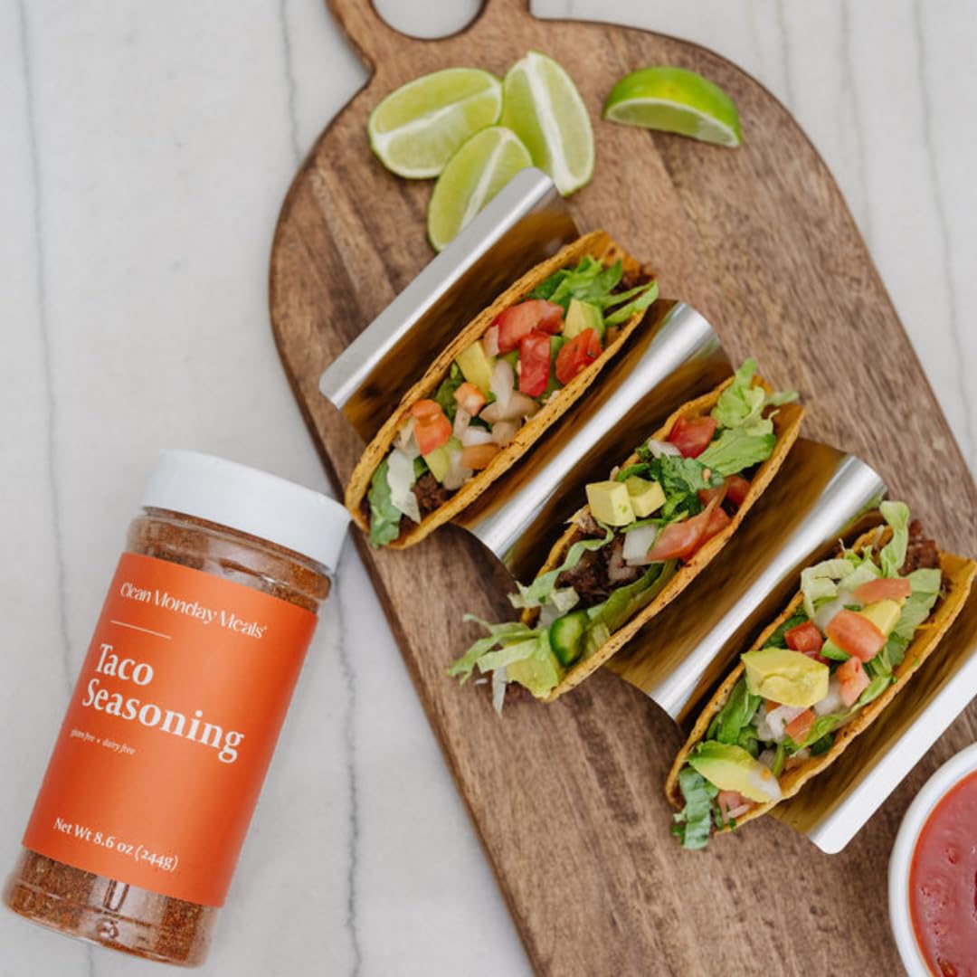 Label closeup highlighting gluten-free and non-GMO features of Clean Monday Meals