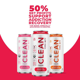 Clean Cause Zero Sugar and Zero Calories beverage in a can for mindful sipping