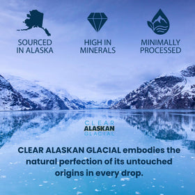 Clear Alaskan Glacial 12-pack display for bulk purchase.