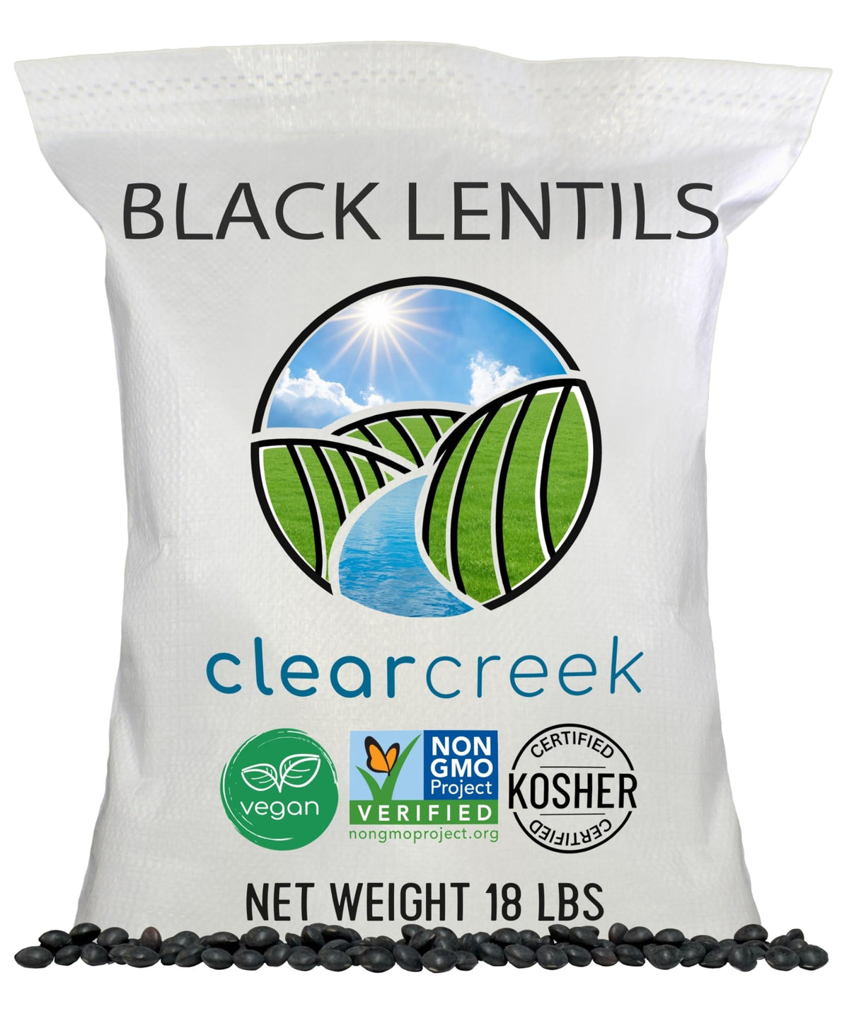 CLEAR CREEK beluga lentils cooking scene showing quick 15–20 minute prep.