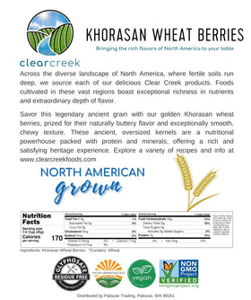 Clear Creek DetoxProject label confirming glyphosate residue free status.