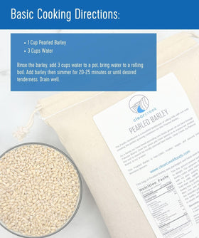 CLEAR CREEK Pearl Barley North American sourcing emphasizes farm-to-table origin.