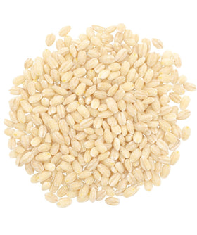 CLEAR CREEK Pearl Barley packaging closeup highlights quality packaging and labeling.