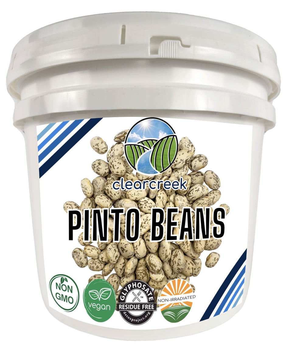 CLEAR CREEK pinto beans bulk pack for pantry storage and hearty meals