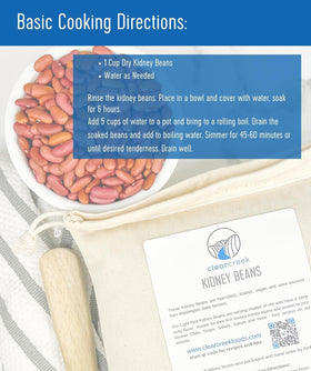 CLEAR CREEK washed beans ready-to-cook for quick weeknights.