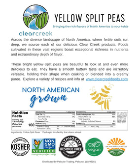 CLEAR CREEK long shelf-life peas stay fresh when stored properly