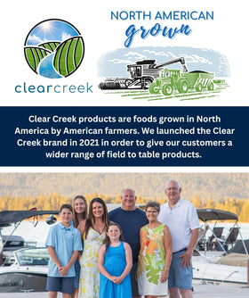 CLEAR CREEK North American-sourced peas support local farms and reliable supply