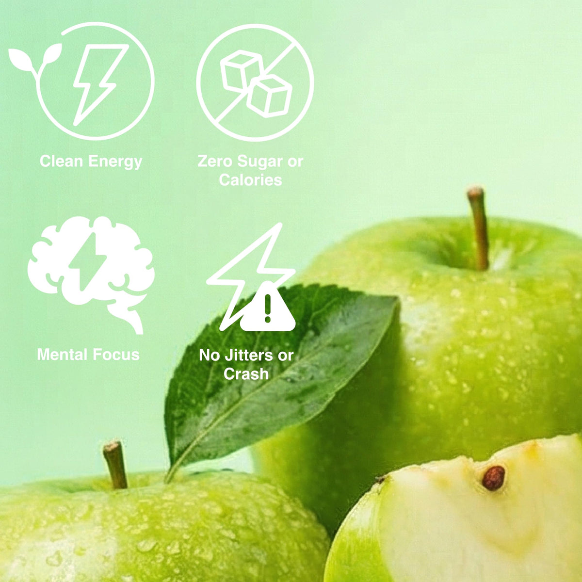 CLEAR CUT PHOCUS label detail highlights Crisp Apple flavor profile.