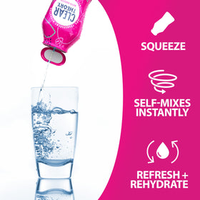 Clear Theory on-the-go hydration bottle demonstrates travel-friendly design for busy days