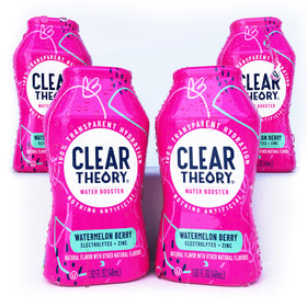 Clear Theory Water Flavoring Drops bottle ready to flavor water for crisp hydration